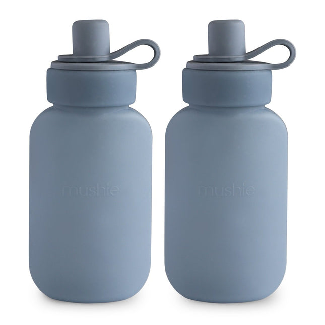 Mushie Silicone Puree Pouch 2 - Pack Tradewinds - Babywinkel - 840355802214