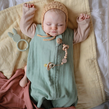Mushie Slaapzak Baby Roman Green - Mushie - Babywinkel - 810052467184