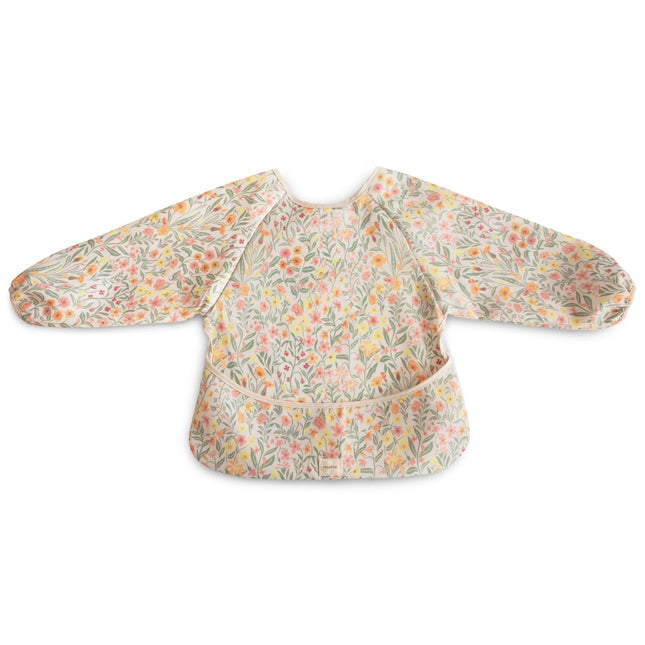 Mushie Slabbetje Lange Mouwen Pastel Blooms koop je bij Babywinkel