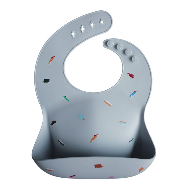 Mushie Slabbetje Silicone Retro Cars - Mushie - Babywinkel - 7426999778493