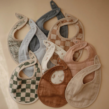 Mushie Slabbetje Tan/Fog 2St - Mushie - Babywinkel - 810052469584