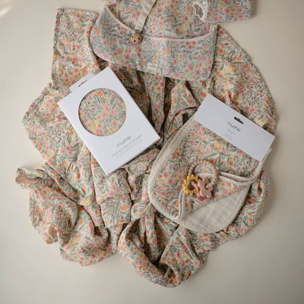 MUSHIE - SWADDLE - Pastel Blooms - Mushie - Babywinkel - 840355801460