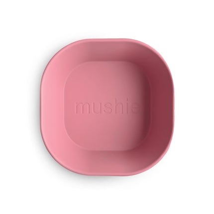 Mushie - Vierkante Kommen - Dusty Rose 2st koop je bij Babywinkel