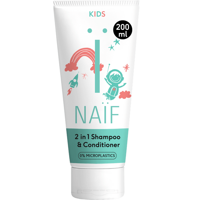 Naif 2 In 1 Shampoo Voor Kids 200ml koop je bij Babywinkel