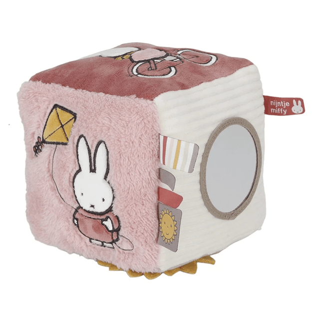 Nijntje Educatief Speelgoed Fluffy Kubus Pink koop je bij Babywinkel