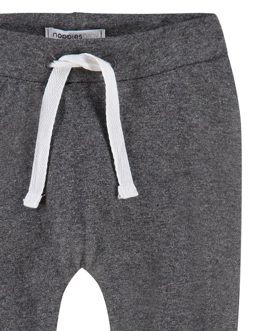 Noppies Baby Broekje Met Koord In Taille Dark Grey Melange - Noppies - Babywinkel - 8719788187330
