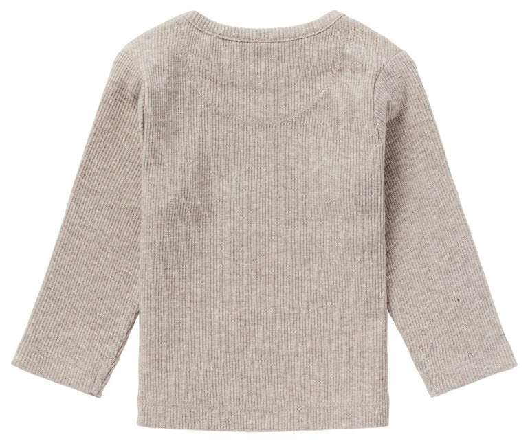 Noppies Baby Shirt Natal Taupe Melange - Noppies - Babywinkel - 8719788541071