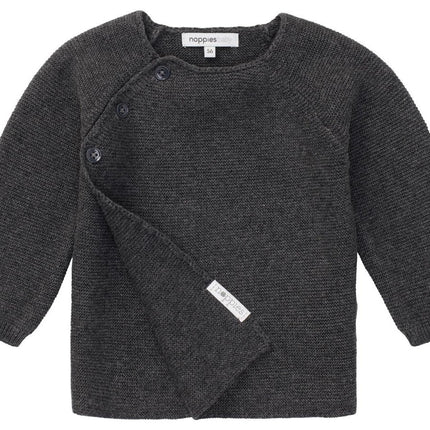 Noppies Baby Vestje Pino Dark Grey Melange - Noppies - Babywinkel - 8719788631895