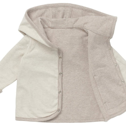 Noppies Baby Vestje Rev Bonny Taupe Melange Tweezijdig - Noppies - Babywinkel - 8719788698485