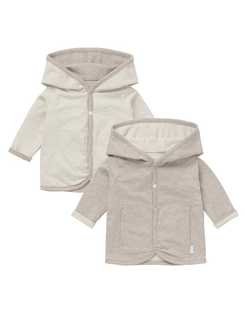 Noppies Baby Vestje Rev Bonny Taupe Melange Tweezijdig - Noppies - Babywinkel - 8719788698485