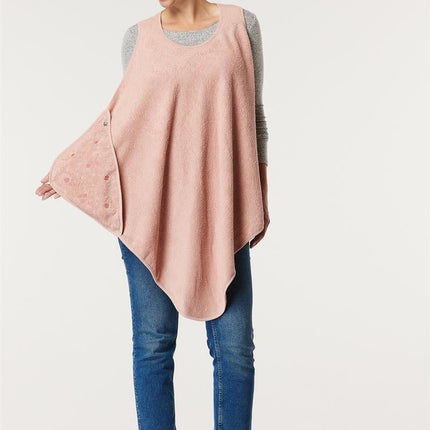 Noppies Badcape Baby Draagbaar Clover Badstof Misty Rose - Noppies - Babywinkel - 8719788634612