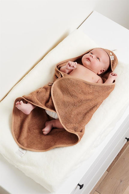 Noppies Badcape Baby Pasgeboren Clover Badstof Indian Tan - Noppies - Babywinkel - 8719788634636