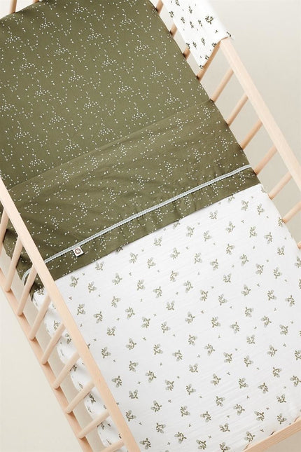 Noppies Wiegdeken Clover Mousseline Omkeerbaar Beetle - Noppies - Babywinkel - 8719788633318