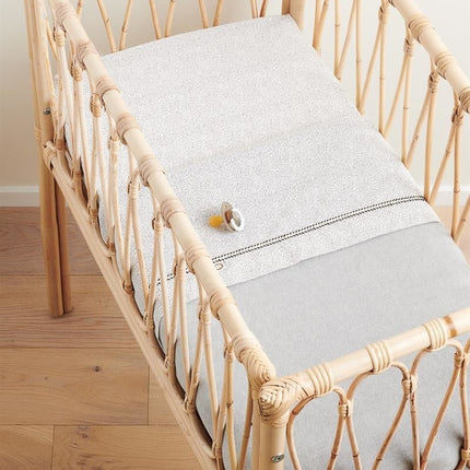 Noppies Wiegdeken Fleece Omkeerbaar Grey Melange - Noppies - Babywinkel - 8719788633325