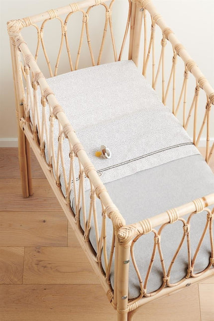 Noppies Wiegdeken Fleece Omkeerbaar Grey Melange - Noppies - Babywinkel - 8719788633325