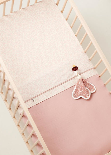 Noppies Wiegdeken Gevuld Mousseline Omkeerbaar Misty Rose 100x140cm - Noppies - Babywinkel - 8719788633271