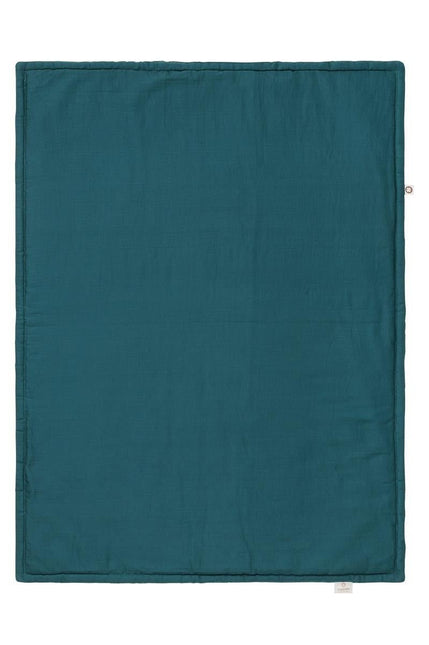 Noppies Wiegdeken Gevuld Mousseline Omkeerbaar Puritan Gray 75x100cm - Noppies - Babywinkel - 8719788633165