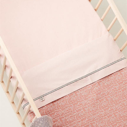 Noppies Wieglaken Tiny Dot Popeline 2 - Weg Misty Rose - Noppies - Babywinkel - 8719788633462