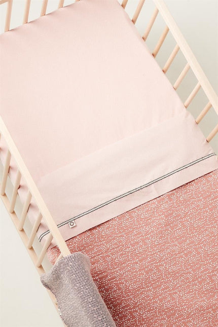 Noppies Wieglaken Tiny Dot Popeline 2 - Weg Misty Rose - Noppies - Babywinkel - 8719788633462