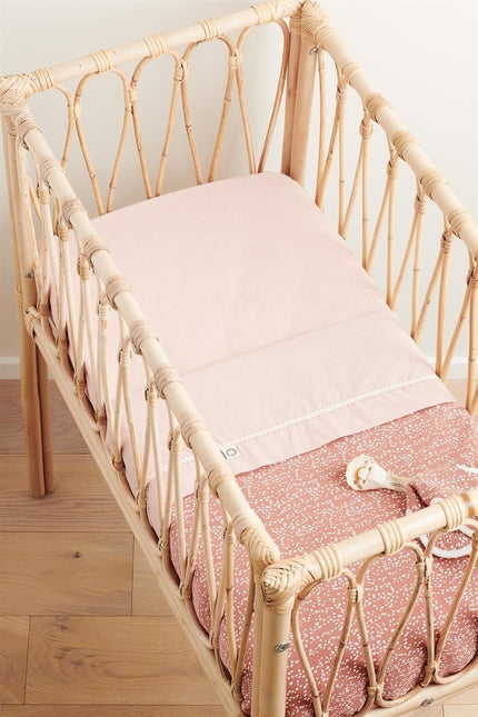Noppies Wieglaken Tiny Dot Popeline 2 - Weg Misty Rose 80x100cm - Noppies - Babywinkel - 8719788633400