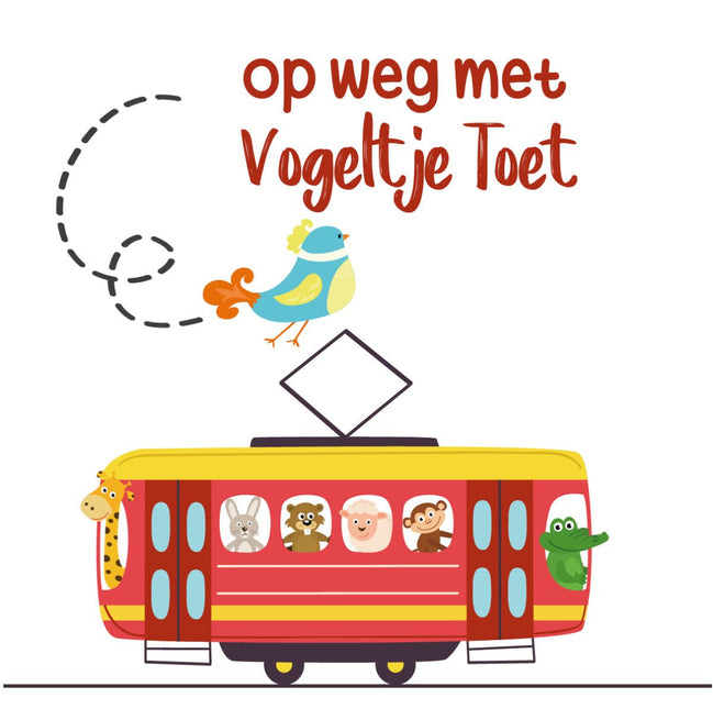 JeP Kids Baby Boekje Op Weg Met Vogeltje Toet koop je bij Babywinkel