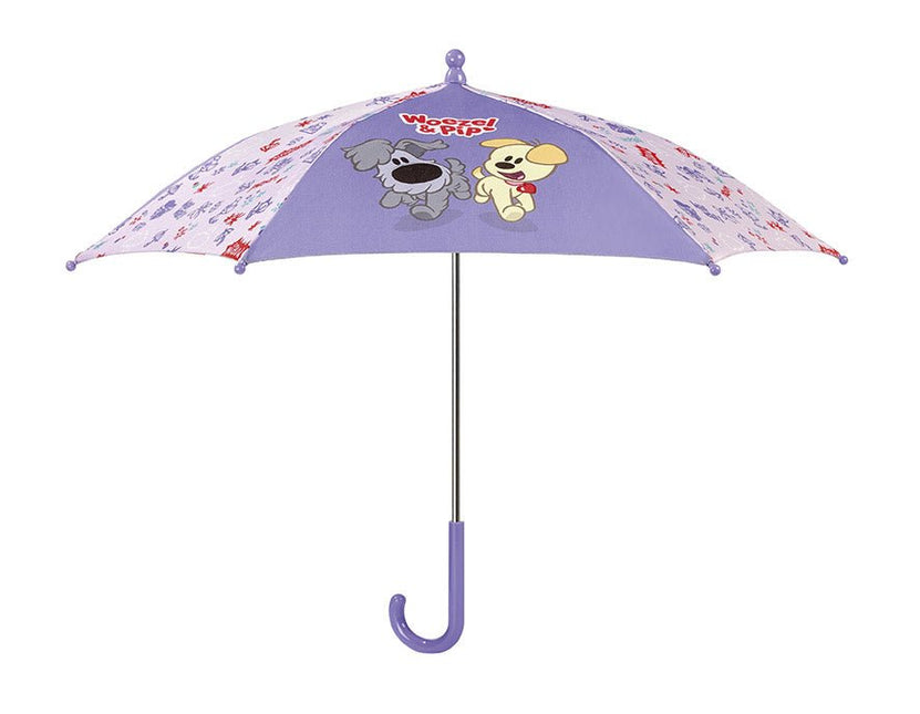Paarse Woezel En Pip Paraplu 57cm - Babywinkel - 8714274671034