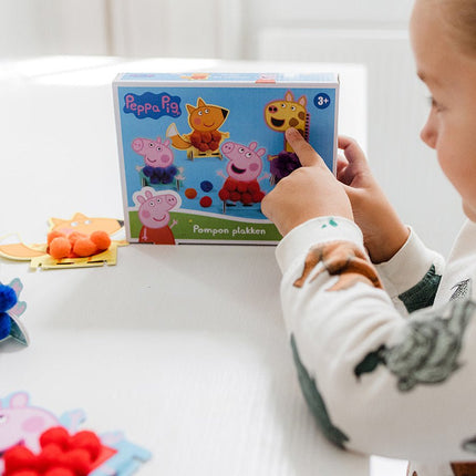 Peppa Pig Pompom Plakken - Babywinkel - 8714274360174