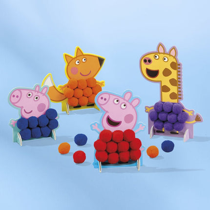Peppa Pig Pompom Plakken - Babywinkel - 8714274360174
