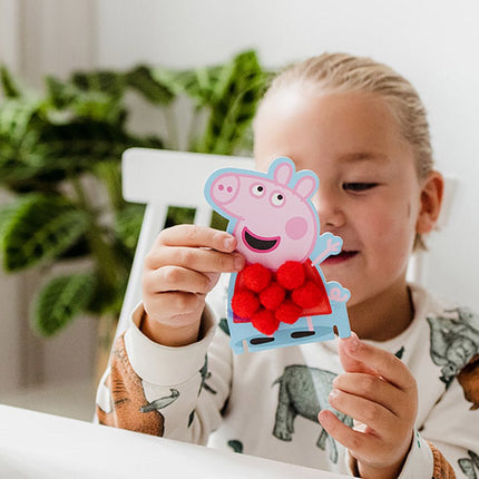 Peppa Pig Pompom Plakken - Babywinkel - 8714274360174