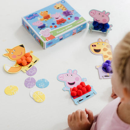 Peppa Pig Pompom Plakken - Babywinkel - 8714274360174