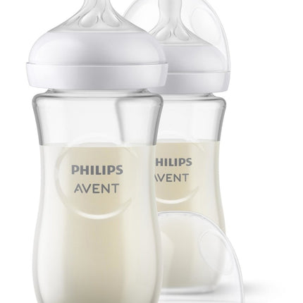 Philips Avent Babyfles Glas 3.0 240ml 2st - Philips Avent - Babywinkel - 8710103990802