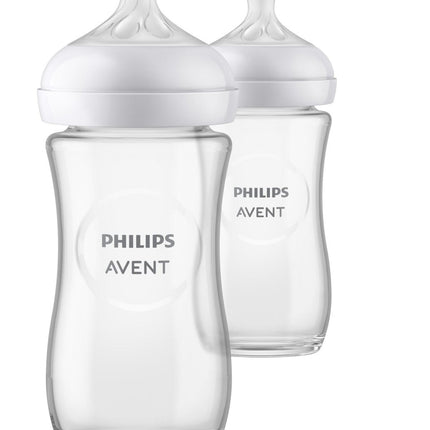 Philips Avent Babyfles Glas 3.0 240ml 2st - Philips Avent - Babywinkel - 8710103990802