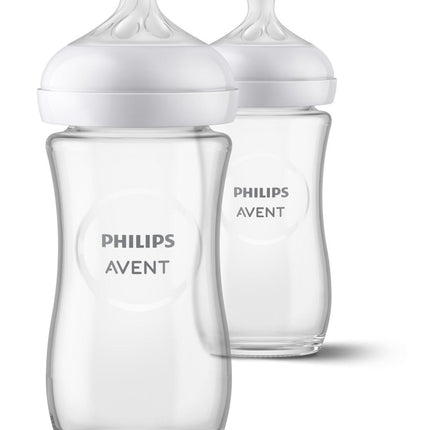 Philips Avent Babyfles Glas 3.0 240ml 2st - Philips Avent - Babywinkel - 8710103990802