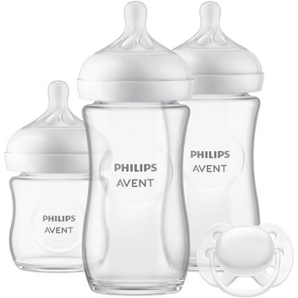 Philips Avent Babyfles Starterset Natural 3.0 Glas 3X + Speen - Philips Avent - Babywinkel - 2023040310296