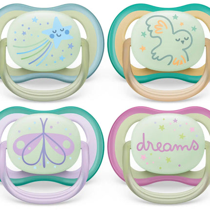Philips Avent Fopspeen +0 Maanden Air Night Mix - Philips Avent - Babywinkel - 8720689012997