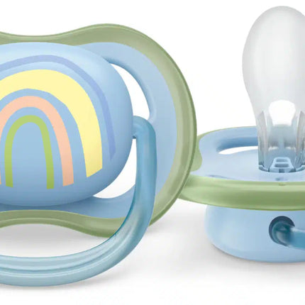 Philips Avent Fopspeen +0 Maanden Air Zon/Regenboog Boy - Philips Avent - Babywinkel - 8720689012690
