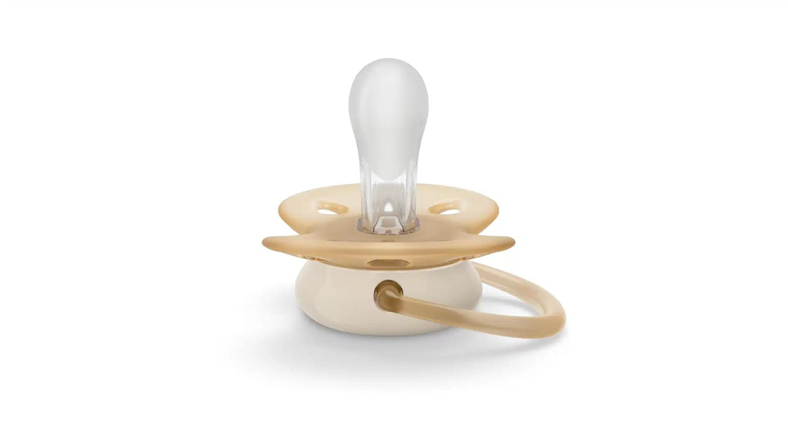 Philips Avent Fopspeen +0 Maanden Soft Beige/ Licht Groen koop je bij Babywinkel