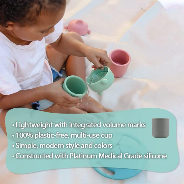 Pura Drinkbeker My - My™Siliconen Mint, Grijs En Moss 3St koop je bij Babywinkel