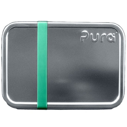 Pura Lunchbox Rvs Large + Silicone Band Moss - Pura - Babywinkel - 850038571061
