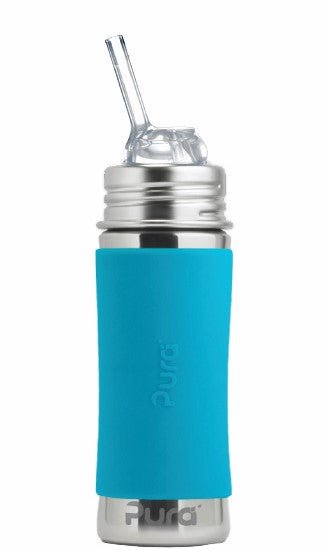 Pura Rietjesbeker Aqua 325Ml Rvs - Pura - Babywinkel - 850038571535