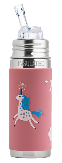 Pura Thermosfles Rvs 260 Ml Rietje Unicorn Sleeve - Pura - Babywinkel - 850038571283
