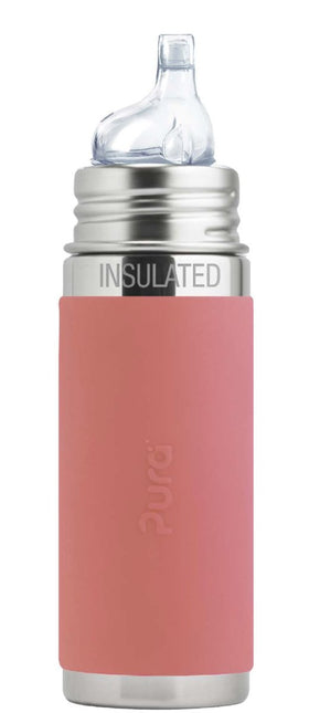 Pura Thermosfles Rvs 260 Ml Tuitspeen Rose Sleeve - Pura - Babywinkel - 858312007688