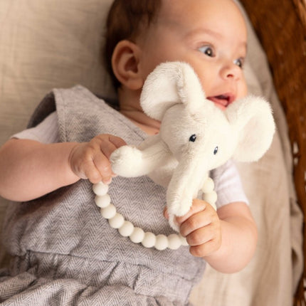 Recycled Elephant Teething ring with rattle - Babywinkel - 8711811117772
