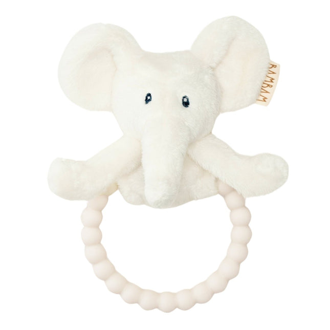 Recycled Elephant Teething ring with rattle - Babywinkel - 8711811117772