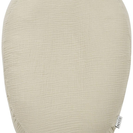 Relaxhoes voor voedingskussen pre - washed hydrofiel Uni - sand - Babywinkel - 4054703903300