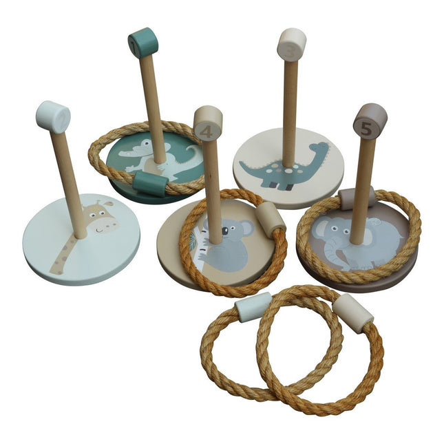 Ring toss taupe/green - Babywinkel - 8714218729685
