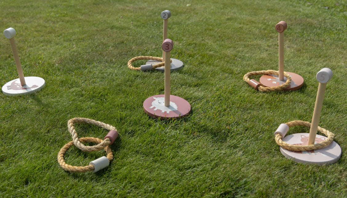 Ring toss taupe/pink - Babywinkel - 8714218729692