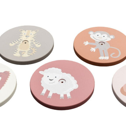 Ring toss taupe/pink - Babywinkel - 8714218729692