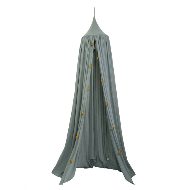 Roommate Klamboe Baby Met Tassels Sea Grey - Roommate - Babywinkel - 5713137003138