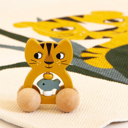 Roommate Rammelaar On Wheels Tiger - Roommate - Babywinkel - 5713137005149